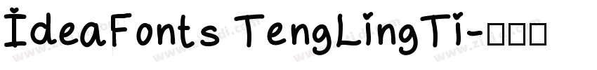 IdeaFonts TengLingTi字体转换